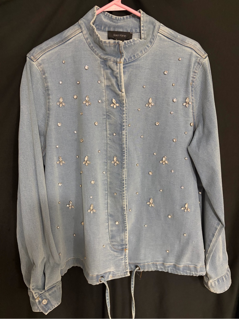 Karen Kane embellished denim jacket